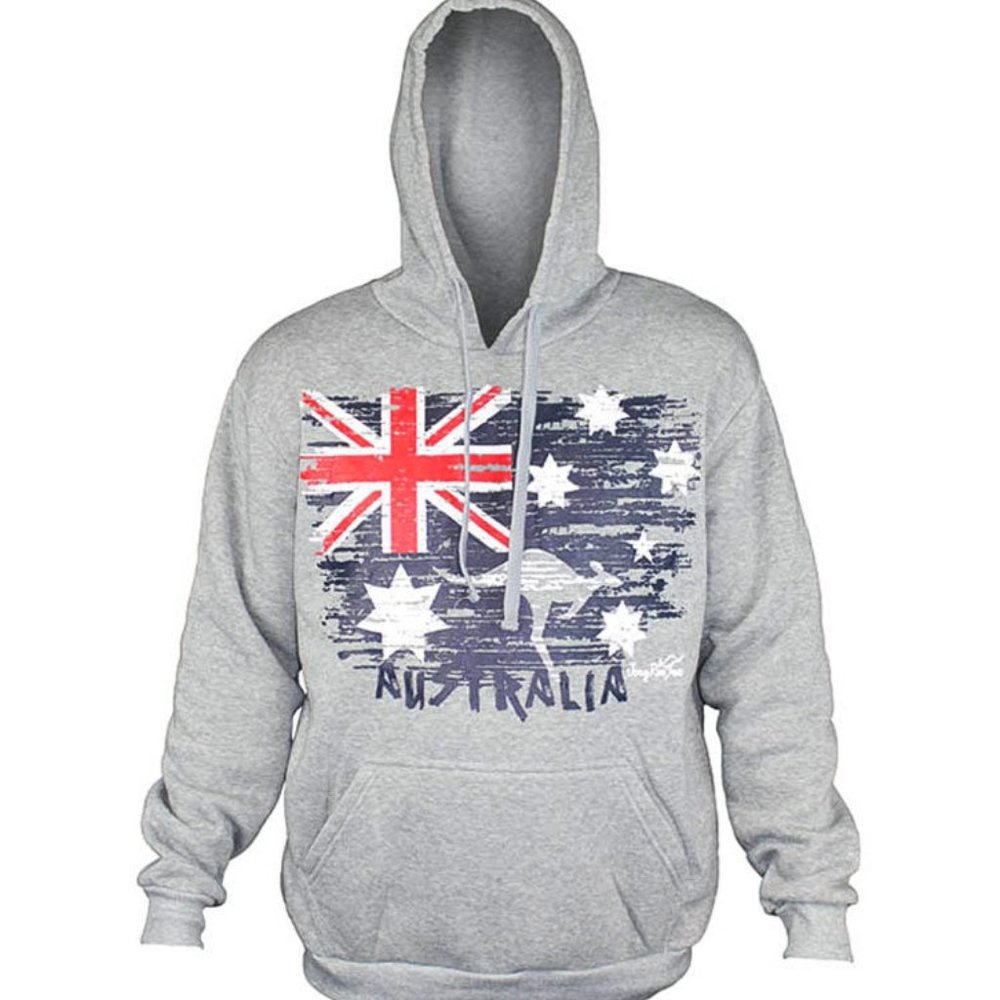 Distressed Australia Flag Hoodie, purchased in Australia